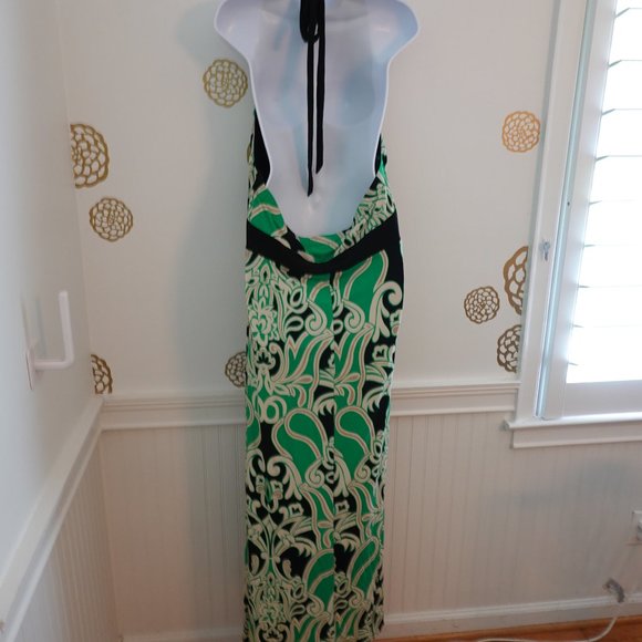 (NWT) Bisou Bisou Print Halter Maxi Dress 22W - Picture 3 of 11
